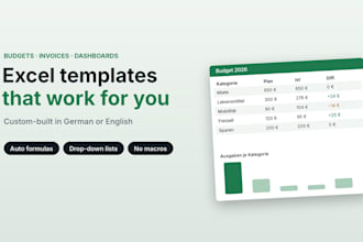 create a custom excel template
