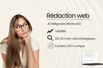 rédige vos articles de blog optimisés SEO
