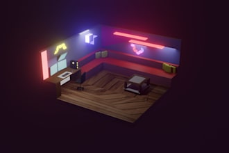 do 3d character modeling stylized, realistic, and low poly for game