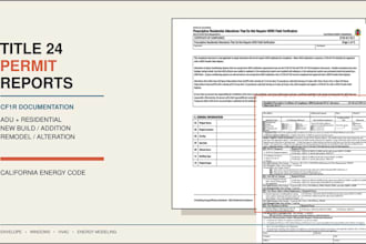 prepare title 24 cf1r energy reports for residential permits in california