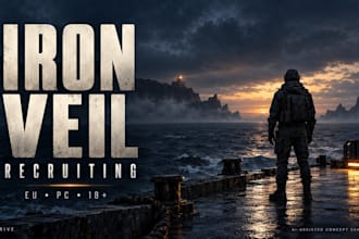 design a cinematic gaming clan recruitment poster