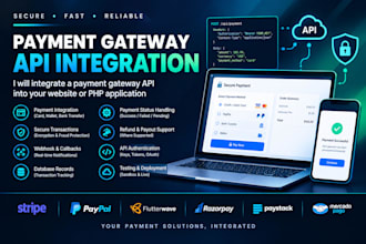 do payment API integration , stripe, paypal, paystack