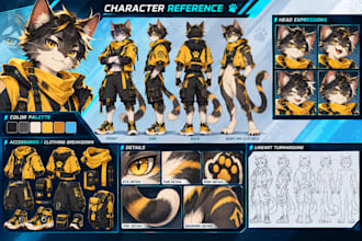 create custom 3d vrchat avatar, vtuber ,furry avatar,VR character with rig