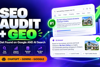do SEO audit, generative engine optimization and ai visibility
