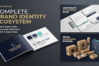 design a complete corporate brand identity ecosystem for your business