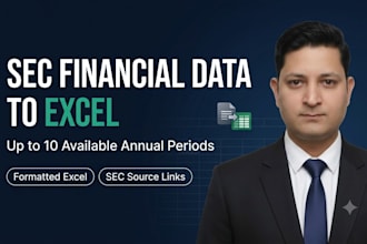 extract sec financial data to excel with source links