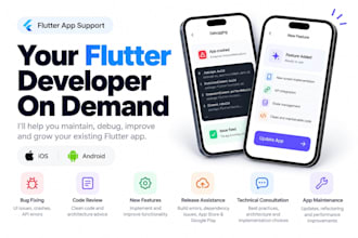 help you maintain, debug and improve your flutter app