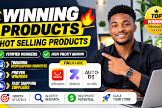 do dropshipping product research and find winning products for shopify