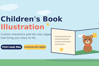 children book illustration cartoon comic children whimsical, jigsaw and maze