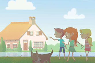 children story book illustration children story book