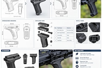 design custom 3d cad airsoft accessories and tactical gear