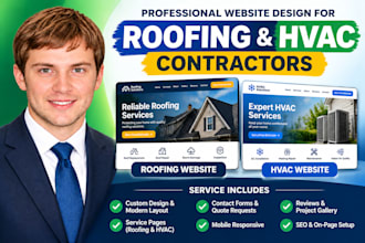 design high converting roofing and hvac contractors website design