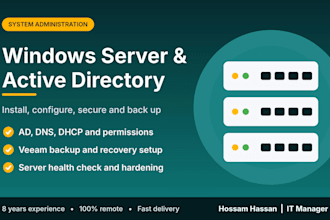 install, configure and manage your windows server and active directory