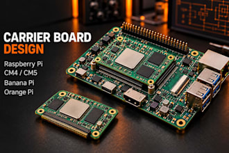 design pcb for raspberry pi compute module cm4 cm5, carrier board, cm5 io board