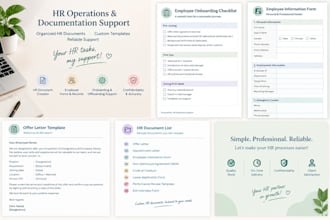 provide HR operations and employee documentation support