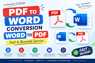 convert PDF to word and word to PDF accurately