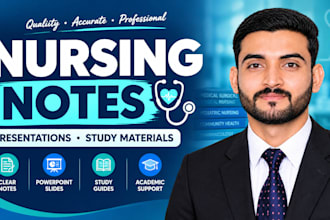 create professional nursing posters and power point presentation