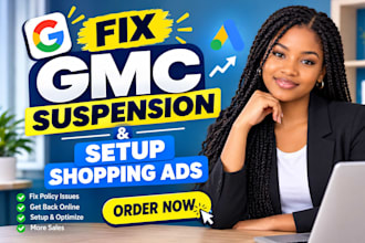 setup gmc  fix google merchant center misrepresentation and suspension issues