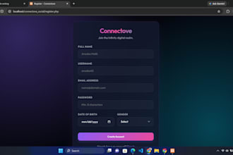 create a professional responsive website using HTML CSS PHP