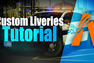 design custom livery of police, ems or any car for fivem