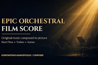 compose an epic orchestral score for your film or trailer