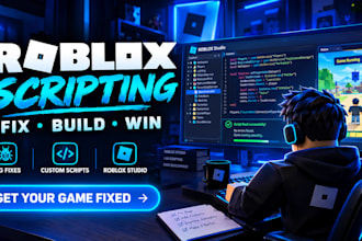 roblox scripter, fix roblox game, roblox script, roblox bug fix, roblox studio