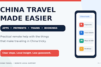 help with china travel apps, payments, trains and bookings