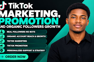 do organic tiktok followers, tik tok promotion and traffic to grow tik tok page