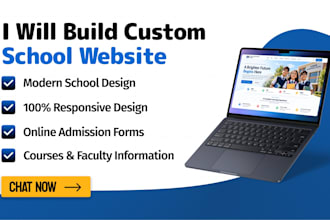 build custom school website with react