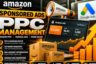 run amazon sponsored ads, setup amazon ppc advertising google ads marketing
