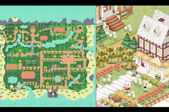 design your animal crossing island layout map
