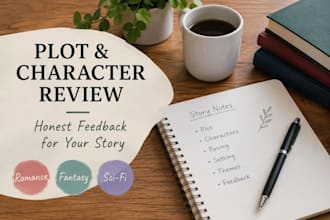 l review your fiction plot and character development