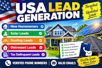provide USA homeowner leads, solar leads and roofing