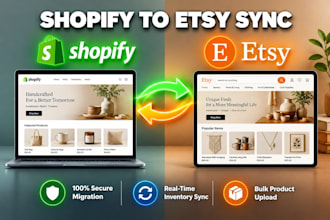 sync shopify to etsy store integration and product listing migration