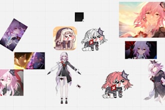 draw an amateur version of whatever character you want in the speaki style