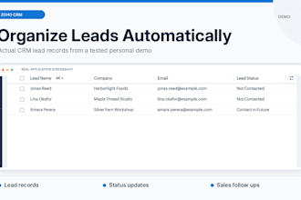 automate zoho CRM workflows and email follow ups