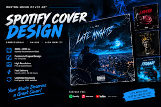 design a professional spotify cover art for your music release