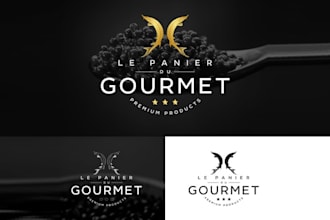 design amazing classic gourmet brand logo