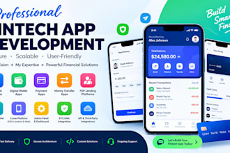 build fintech app neobank app money transfer app loan app wallet app lending app