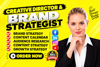 be your brand strategist social media strategist creative director for content