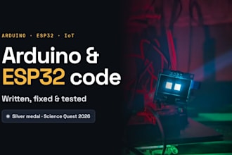 do arduino programming and esp32 code for your project