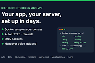 deploy self hosted tools on your vps with docker, SSL and documentation