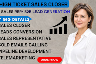 sales closer b2b sales lead generation appointment setter sales representative