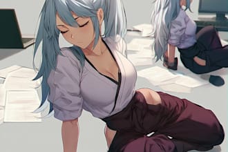 draw cute anime girls and boys in digital art
