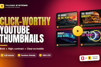 design click worthy youtube thumbnails