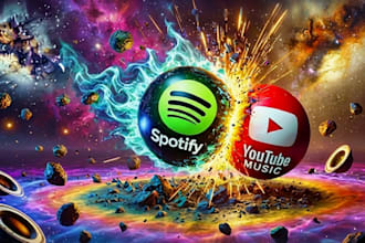 reproduciré tus playlists de spotify y youtube