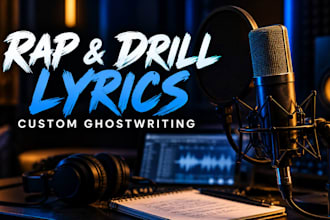 ghostwrite rap lyrics for your song in any style