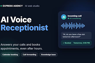build an ai voice receptionist to answer calls and book appointments