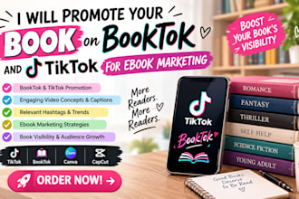 promote your on booktok and tiktok for ebook marketing