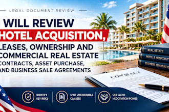 review hotel acquisition, business sales, asset purchase, ownership agreements